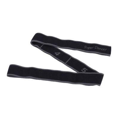 8-Loop Elastic Stretch Band for Ballet, Dance and Gymnastics Training, Grey Exercise Band