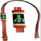 Showman Leather Encouragement Aid w/Cactus Beaded Overlay