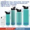 Graduation Gifts, Water Bottle Personalized with Straw Lid - 32 oz - Black | Custom Water Bottle w Text - Insulated Double Wall - High School, College, Class of 2025 | 9 Color - Congrats Grad view 3