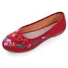 Women's Slip on Flats,Traditional Chinese Style Embroidered Round Toe Ballet Flats ShoesRed 7 view 1