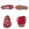 Women's Slip on Flats,Traditional Chinese Style Embroidered Round Toe Ballet Flats ShoesRed 7 view 4