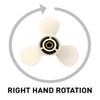 Boat Propeller 9 1/4x8 P for Yamaha 9.9HP 15HP 2 strokes/Outboard Propeller for Yamaha Engine Motor 8 Tooth 683-45947-00-EL 9.25x8 view 3