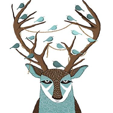 Magnet The Deer Car Magnetic Vinyl Bumper Sticker 5'' x 4''