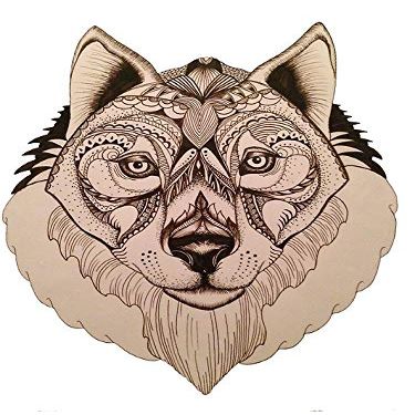 Magnet Lupus Car Magnetic Vinyl Bumper Sticker 5'' x 4''