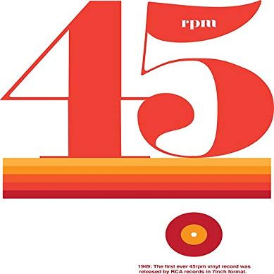 Magnet 45 RPM Car Magnetic Vinyl Bumper Sticker 5'' x 4''