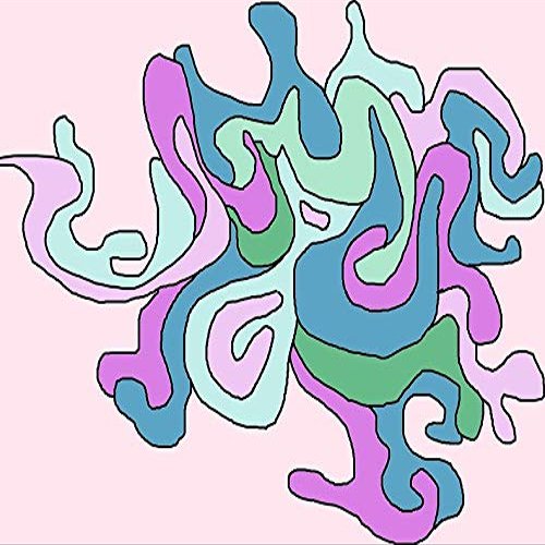 Magnet Squiggle Wiggle Funky Pattern Car Magnetic Vinyl Bumper Sticker 5'' x 4''