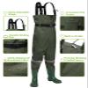 HISEA Kids Chest Waders Nylon/PVC Youth Fishing Waders for Toddler & Children Waterproof Hunting Waders with Boots & Reflect Safety Band view 2