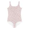 Peachy Pink Flowers Kids Swimsuit, Size 6X (Medium) view 1
