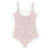 Peachy Pink Flowers Kids Swimsuit, Size 6X (Medium) view 2