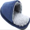 Static Footwear Kids Open Back Slip On Warm House Slippers,Navy/Grey,13/1 view 3