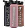 Graduation Gifts, Water Bottle Personalized with Straw Lid - 40 oz - Pink | Custom Water Bottle w Text - Insulated Double Wall - High School, College, Class of 2025 | 9 Color - Congrats Grad view 1