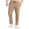 Boladeci Stretch Travel Pants for Men Fishing Sun Protection Casual Lounge Lightweight Summer Hiking Hot Weather Sweatpants for Men Khaki 32 view 2