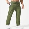 Boladeci Mens Workout Athletic Pants Stretch Jogger Breathable Active Pull On Sport Running Elastic Waistband Jogging Sweatpants for Men Olive 36 view 2