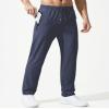Boladeci Mens Jogger Elastic Waist Pants Quick Dry Athletic Workout Stretch Breathable Running Active Pull On Sports Jogging Sweatpants for Men Navy Blue 38 view 2