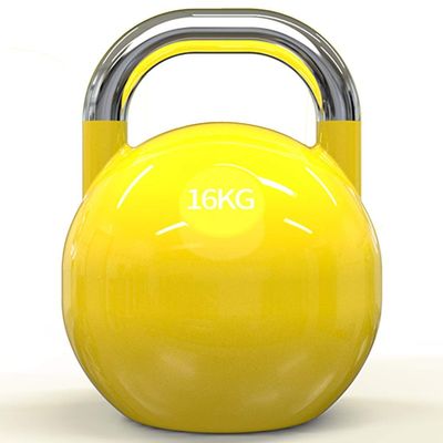 ZYCSKTL Kettlebells Household Female Fitness Kettlebells, Men's Competitive Kettlebells, Gym Integrated Professional Lifting Kettlebells (Color : 16kg Yellow)