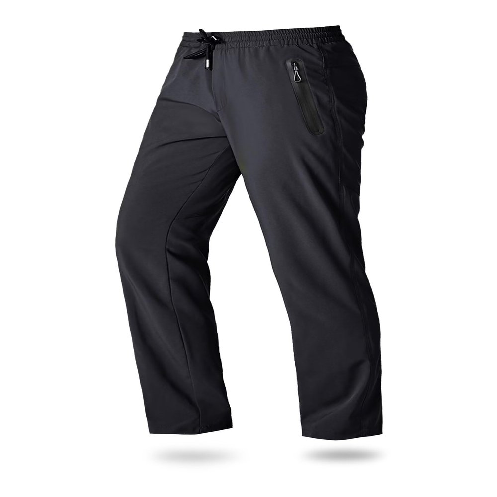 Boladeci Mens Lightweight Hiking Pants Fast Dry Stretch Elastic Waist Zip Pockets Spring Summer Fall Outdoor Splash Casual Travel Golf Fishing Pants