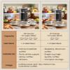 BAYKA French Press Coffee Maker, Easy to use,Large 304 Stainless Steel Coffee Press, Cold Brew Heat Resistant Thickened Borosilicate Coffee Pot for Camping Travel Gifts, 34 Ounce, Dark Pewter view 2