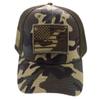 Anna-Kaci Camouflage Trucker Special Tactical Operator Forces USA Flag Patch Baseball Cap, Forest camo, OneSize view 2