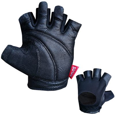 ROVOS Workout Gloves for Men Ventilated Leather Weightlifting Gloves, Double-Layer Anti-Slip Palm with Foam Padding for Superior Grip and Hand Protection - M