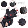 ROVOS Workout Gloves for Men Ventilated Leather Weightlifting Gloves, Double-Layer Anti-Slip Palm with Foam Padding for Superior Grip and Hand Protection - M view 2