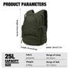 Mardingtop 25L Tactical Backpacks Molle Hiking daypacks for Camping Hiking Military Traveling Motorcycle Army Green view 2