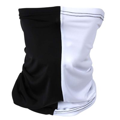 Headband Headwear Scarf Neck Gaiter Balaclavas Bandana Dustproof Sun Dust Protection for Outdoors Sports Hiking Cycling Running Fishing (White/Black)