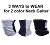 Headband Headwear Scarf Neck Gaiter Balaclavas Bandana Dustproof Sun Dust Protection for Outdoors Sports Hiking Cycling Running Fishing (White/Black) view 2
