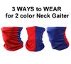Headband Headwear Scarf Neck Gaiter Balaclavas Bandana Dustproof Sun Dust Protection for Outdoors Sports Hiking Cycling Running Fishing (Royal Blue/Red) view 3