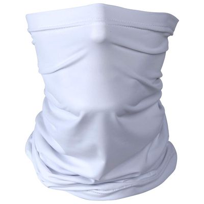 Headband Headwear Scarf Neck Gaiter Balaclavas Bandana Dustproof Sun Dust Protection for Outdoors Sports Hiking Cycling Running Fishing (White)