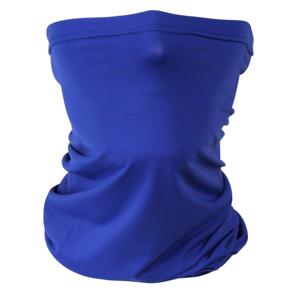 Headband Headwear Scarf Neck Gaiter Balaclavas Bandana Dustproof Sun Dust Protection for Outdoors Sports Hiking Cycling Running Fishing (Royal Blue)
