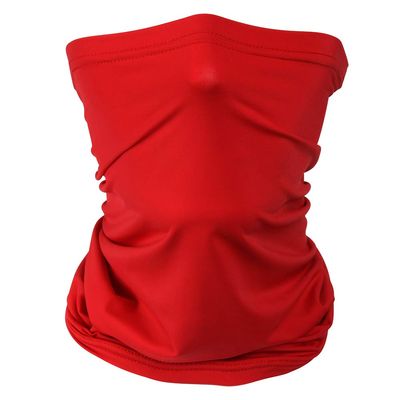 Headband Headwear Scarf Neck Gaiter Balaclavas Bandana Dustproof Sun Dust Protection for Outdoors Sports Hiking Cycling Running Fishing (Red)