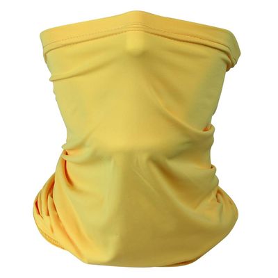 Headband Headwear Scarf Neck Gaiter Balaclavas Bandana Dustproof Sun Dust Protection for Outdoors Sports Hiking Cycling Running Fishing (Yellow)