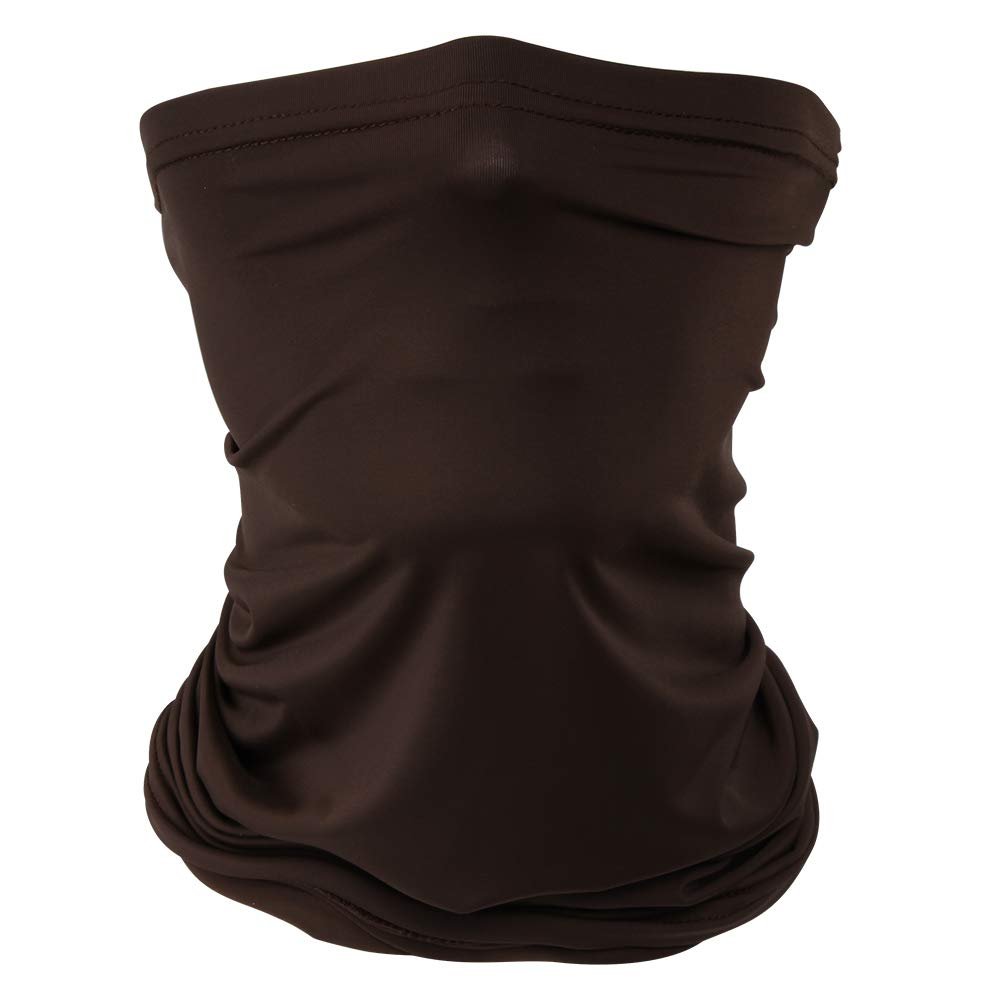 Headband Headwear Scarf Neck Gaiter Balaclavas Bandana Dustproof Sun Dust Protection for Outdoors Sports Hiking Cycling Running Fishing (Coffee)