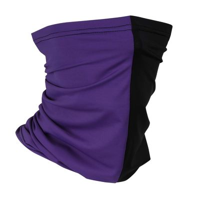 Headband Headwear Scarf Neck Gaiter Balaclavas Bandana Dustproof Sun Dust Protection for Outdoors Sports Hiking Cycling Running Fishing (Purple/Black)