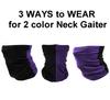 Headband Headwear Scarf Neck Gaiter Balaclavas Bandana Dustproof Sun Dust Protection for Outdoors Sports Hiking Cycling Running Fishing (Purple/Black) view 2
