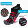 APTYID Women's Performance Athletic Ankle Running Socks, Size 6-9, Black, 6 Pairs view 2