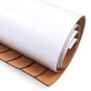 Eapmic EVA Faux Teak Decking Sheet for Fish Boat Yacht Non-Slip Marine Flooring Mat (Brown with Black Stripes, 106''x35'') view 4