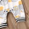 jiaoutky Newborn Infant Baby Boy Girl Clothes Dinosaur Sleeveless Romper One-Piece Bodysuit Jumpsuit Outfits Clothing (sloth, 18-24 Months) view 4