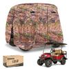 10L0L Golf Cart Cover 2/4/4+2 Passenger for Yamaha EZGO Club Car, Heavy Duty 420D Waterproof Windproof Durable Polyester Golf Cart Cover with 3 Zipper Doors for All-Weather Protection - Camouflage view 1