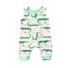 jiaoutky Newborn Infant Baby Boy Girl Clothes Dinosaur Sleeveless Romper One-Piece Bodysuit Jumpsuit Outfits Clothing (Crocodile, 0-6 Months) view 1