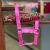 HalterUp Mini Foal Halter and Lead Rope Set  Adjustable Soft Halter with 5' Matching Lead  Fits Miniature Donkey Foals  Multiple Colors (Pink, Foal/Newborn (up to 6 Months)) view 4