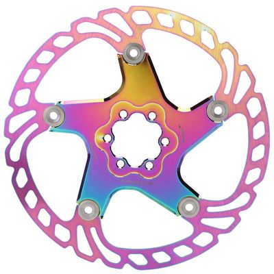Disc Brake Rotor, Colorful Mountain Disc Brake Rotor 6 Nails Mountain Disc Brake Rotor 140mm-203mm Disc Brake Rotor(203mm)