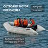 CO-Z 10ft Inflatable Dinghy Boat for 4 Adults, 990lb Capacity Heavy-Duty PVC Raft with Aluminum Floor & Oars, Motor Mount, Kayak-Style Tender for Fishing, Rescue & Water Sports view 4