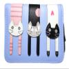 Nawoshow Women Cute Cat Wallet Coin Purse Bifold Wallet Clutch Bag (A-Blue) view 1