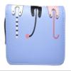 Nawoshow Women Cute Cat Wallet Coin Purse Bifold Wallet Clutch Bag (A-Blue) view 2