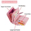 Nawoshow Women Cute Cat Wallet Coin Purse Bifold Wallet Clutch Bag (A-Blue) view 3