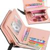 Nawoshow Women Cute Cat Wallet Coin Purse Bifold Wallet Clutch Bag (A-Blue) view 4