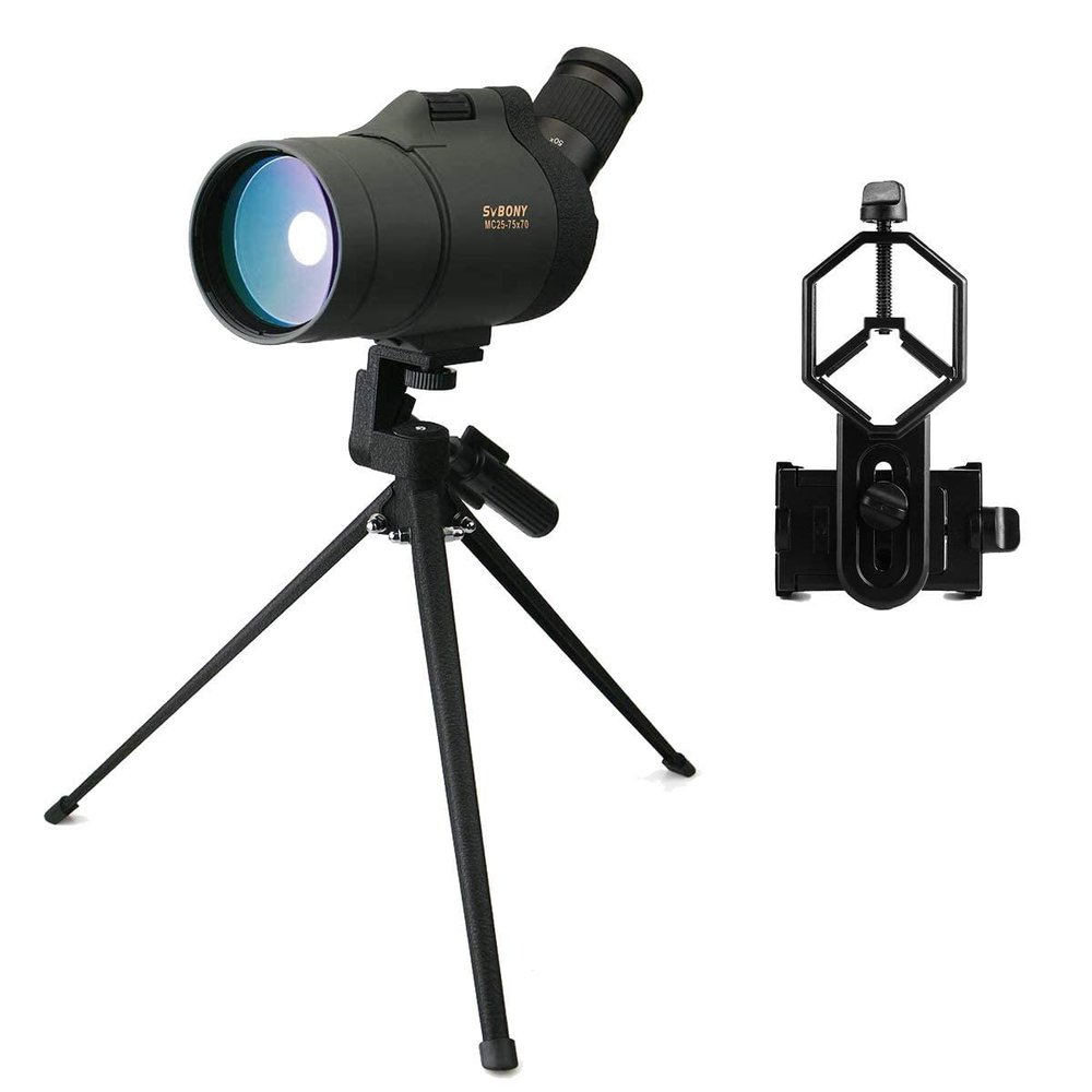 SVBONY SV41 Mak Spotting Scope Bundle with Universal Phone Adapter
