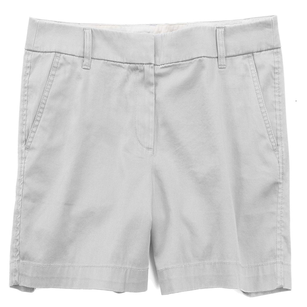 J.Crew Mercantile Women's 5" Classic Chino Short (Oyster Grey)