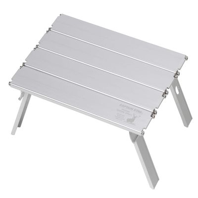 Captain Stag UC-548 Outdoor Table, Aluminum Roll Table, Compact, Nano, Width 13.0 x Depth 8.5 x Height 4.1 inches (330 x 215 x 105 mm), Foldable, Storage Case Included, Anodized